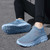 Women's grey flyknit plan sock like fit slip on shoe sneaker 02