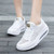 Women's white flyknit Japanese kanji hollow rocker bottom shoe sneaker 03