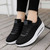 Women's black flyknit Japanese kanji pattern rocker bottom shoe sneaker 06