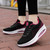 Women's black red flyknit Japanese kanji pattern rocker bottom shoe sneaker 07