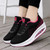 Women's black red flyknit Japanese kanji pattern rocker bottom shoe sneaker 08