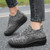 Women's grey flyknit stripe texture sock like rocker bottom shoe sneaker 04
