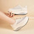 Women's beige retro hollow out lace rocker bottom shoe sneaker 04