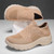 Women's khaki flyknit pattern sock like fit wide toe slip on shoe sneaker 10