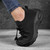 Women's black flyknit drawstring sock like fit wide toe shoe sneaker 03