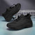 Women's black flyknit drawstring sock like fit wide toe shoe sneaker 11