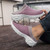 Women's purple flyknit stripe texture slip on rocker bottom shoe mule 08