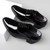 Men's black patent point toe high heel oxford dress shoe 09