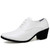 Men's white patent point toe high heel oxford dress shoe 01