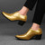 Men's golden patent point toe high heel oxford dress shoe 04
