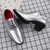 Men's silver patent point toe high heel oxford dress shoe 09
