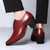 Men's red urban point toe high heel oxford dress shoe 05