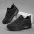 Women's black flyknit texture rocker bottom shoe sneaker 06