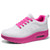 Women's white flyknit texture rocker bottom shoe sneaker 01