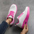Women's white flyknit texture rocker bottom shoe sneaker 02