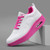 Women's white flyknit texture rocker bottom shoe sneaker 05