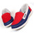 Red multi color fashion label cambric slip on sneaker 16