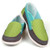 Green multi color fashion label cambric slip on sneaker 13