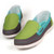 Green multi color fashion label cambric slip on sneaker 14