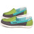 Green multi color fashion label cambric slip on sneaker 15