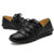 Simply retro black leather lace up shoe 05