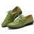 Simply retro green leather lace up shoe 07