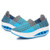 Blue weave check pattern slip on rocker bottom shoe 1359 08