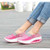 Pink weave check pattern slip on rocker bottom shoe 1359 06