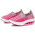 Pink weave check pattern slip on rocker bottom shoe 1359 08