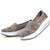 Grey lace hollow out slip on rocker bottom shoe 04