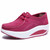 Rose red suede leather rocker bottom shoe sneaker 01