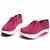 Rose red suede leather rocker bottom shoe sneaker 02