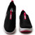 Black M letter leather slip on rocker bottom shoe sneaker 19
