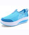 Blue M letter leather slip on rocker bottom shoe sneaker 01