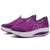 Purple M letter leather slip on rocker bottom shoe sneaker 11