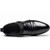 Black pleated business leather slip on dress shoe 11