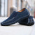 Blue urban casual suede leather slip on shoe loafer 07