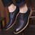 Black Oxford leather lace up dress shoe 1214 02