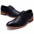 Black Oxford leather lace up dress shoe 1214 12