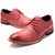 Red Oxford leather lace up dress shoe 1214 12