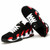 Black red pattern leather air sole sport shoe sneaker 10