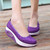 Purple polka dot low cut slip on rocker bottom shoe sneaker 02