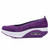 Purple polka dot low cut slip on rocker bottom shoe sneaker 19