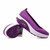 Purple polka dot low cut slip on rocker bottom shoe sneaker 17