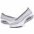 Grey check pattern low cut slip on rocker bottom shoe sneaker 15