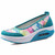 Blue rainbow low cut slip on rocker bottom shoe sneaker 01