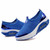 Blue check mesh slip on rocker bottom shoe sneaker 15