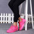 Pink pattern leather air sole sport shoe sneaker 1624 02