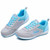 Grey blue pattern casual lace up shoe sneaker 08