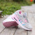 Grey pink pattern leather air sole sport shoe sneaker 04